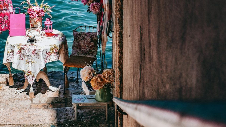 Rovinj old town rooftops and St Euphemia church bell tower, Istria Croatia travel guide